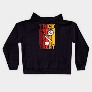 Trick or Treat Funny Halloween Costume Kids Hoodie